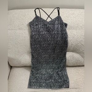 Vero Moda Glittering Silver Mini Dress